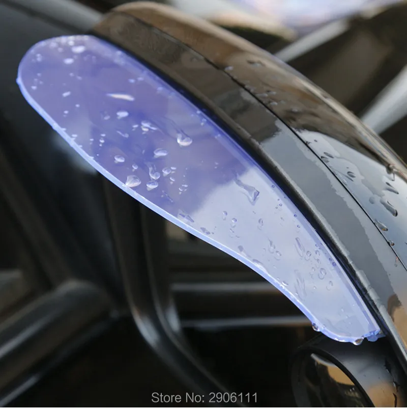 2 шт./лот ПВХ Автомобильное зеркало заднего вида дождевая бровь для Porsche cayenne macan 911