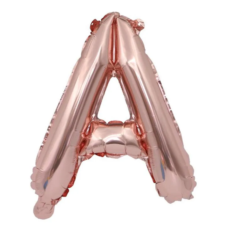 16 дюймов розовое золото Алфавит воздушные шары с буквами детская День рождения