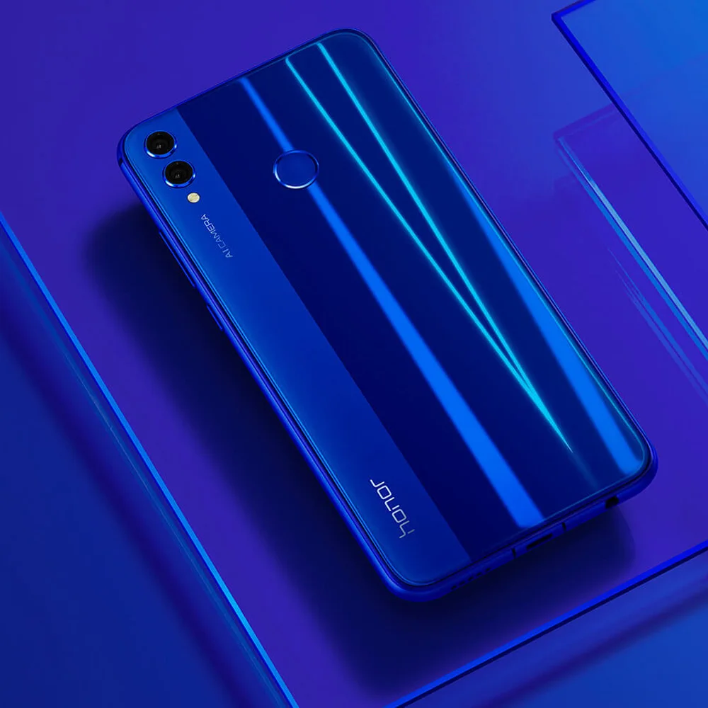 Глобальная версия Honor 8X, мобильный телефон, Безель, 6,5 дюймов, 4 Гб, 128 ГБ, Восьмиядерный, 20 МП, 3750 мА/ч, отпечаток пальца, Android 8,1