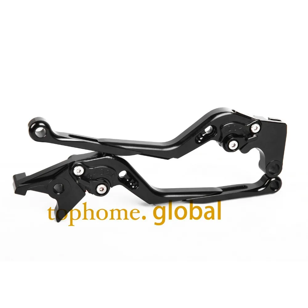 Черные аксессуары для мотоциклов складные и выдвижные рычаги тормозной муфты с