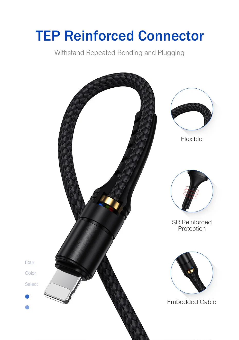 USB телефонный кабель для Apple Android type C 3 в 1 3A Быстрая зарядка type-C Micro кабели для мобильных телефонов для samsung huawei Xiaomi AG