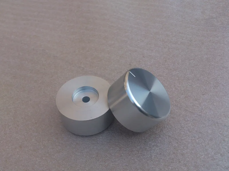 

Diameter 44 high 22 knob aluminum alloy solid knob volume potentiometer knob HIFI audio amplifier knob 44X22MM-10PCS/LOT