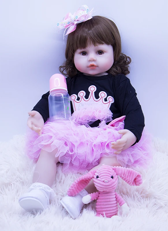Реалистичная силиконовая кукла реборн для новорожденных 60 см 1 шт.|Куклы| |