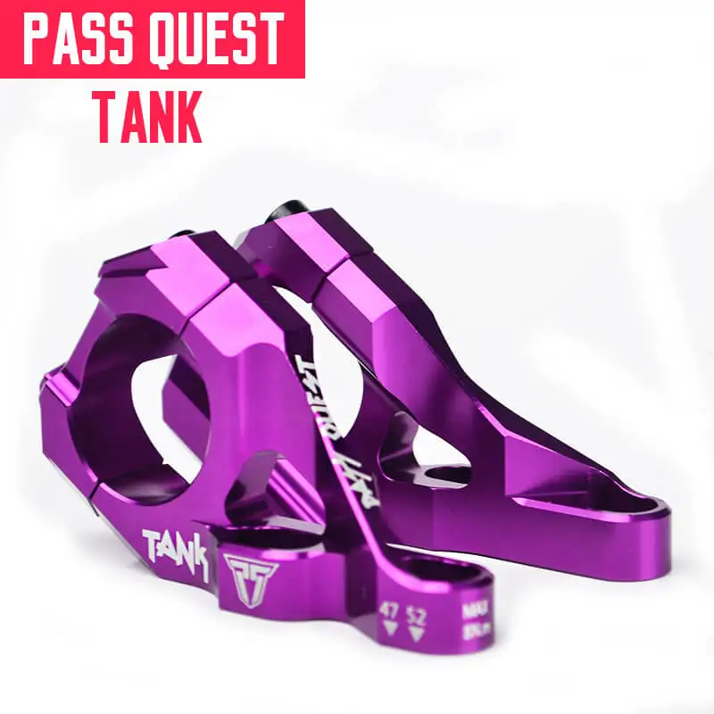 

PASS QUEST Al Alloy Bike Double Shoulders Stems MTB Mountain Bike Handlebar Stem 47-52mm Adjustable for DH/ENDURO Bicycle Type