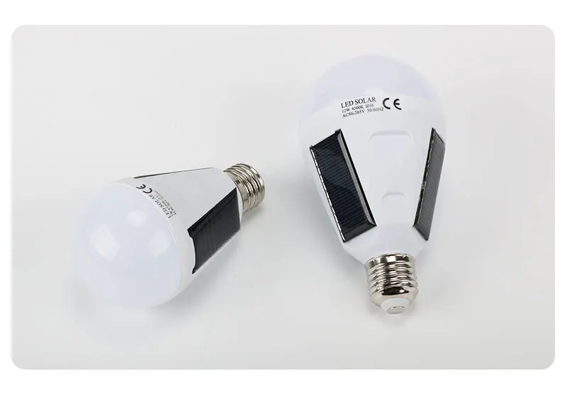 Перезаряжаемая Солнечная лампа 7 W 12W 85 V-265 V Светодиодный светильник на солнечной батарее E27 водонепроницаемый уличный солнечный светильник для аварийного кемпинга, туризма, рыбалки, светильник