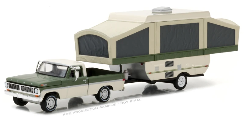 GreenLight 1:64 1970 Ford F 100 с всплывающим Camper Бутик брелок для автомобильных ключей