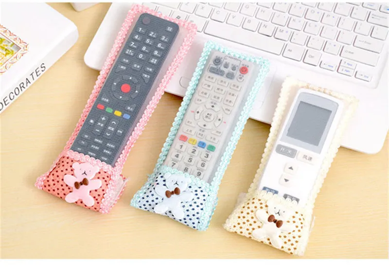 1 шт. тканевый ТВ пульт дистанционного управления мультяшный кружевной