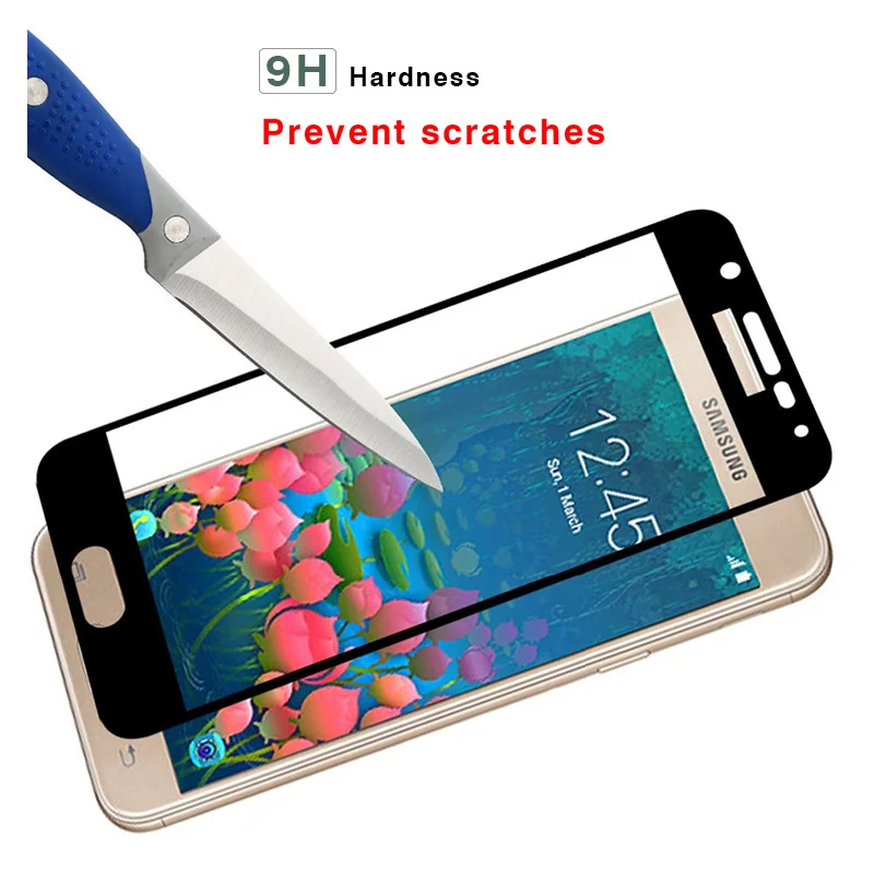 Закаленное стекло 9H для Samsung Galaxy A5 A7 A3 2016 2017 J5 J7 Prime S6 S7 Note 3 4 5 Защитная пленка экрана