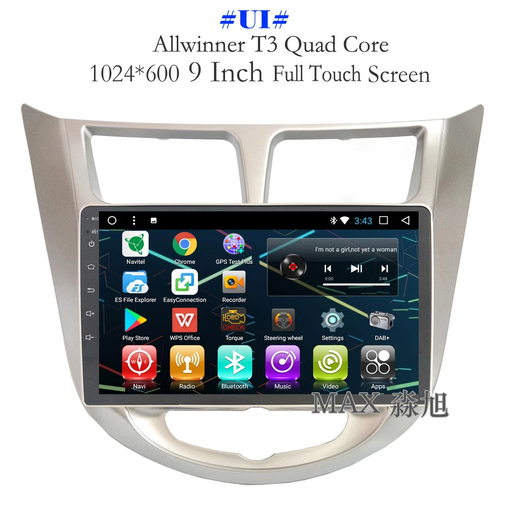 Макс Android 8.1.0 автомобильный DVD для Hyundai Solaris Verna Accent GPS навигационная система Радио