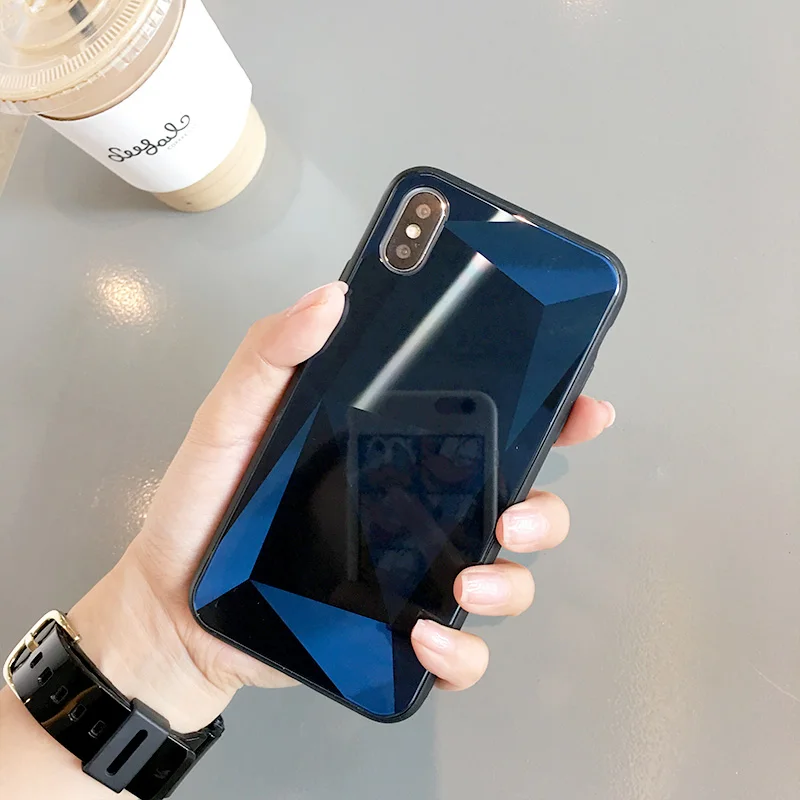 Роскошный чехол для iPhone X 7 8 Plus Xr Xs макс. закаленное стекло 6 S 6s iPhone8 жесткий Coque Ipone