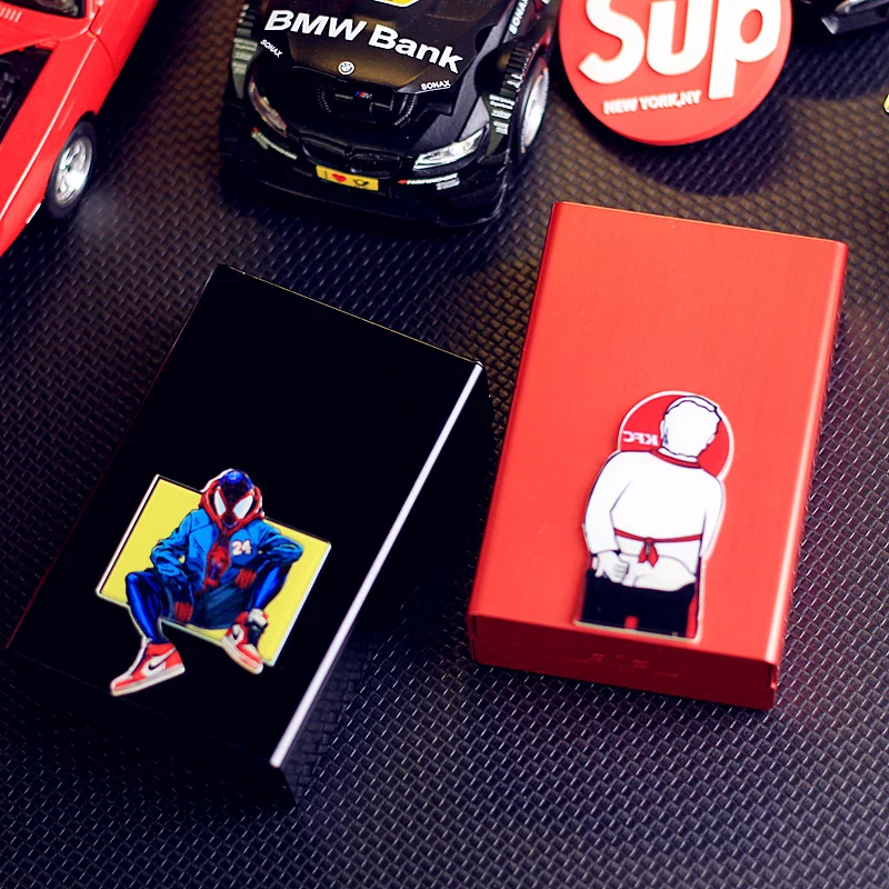 

Lovers' Cigarette Case Super Thin Metal Shell Aluminum Alloy Creative Men Portable Automatic Cover Cigarette Box