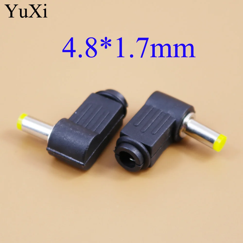 YuXi 4 8x1 7 мм штекер питания постоянного тока 8*1 L образный 90 Прямоугольный с одной