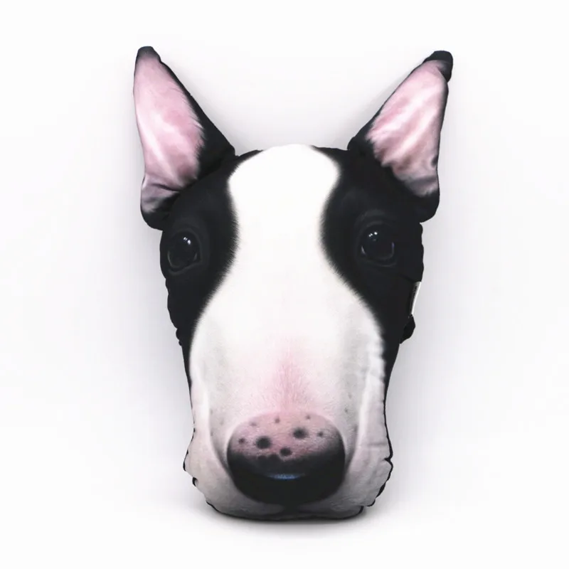 Новый подголовник Bull Terrier в форме собаки диванная подушка игрушка кукла
