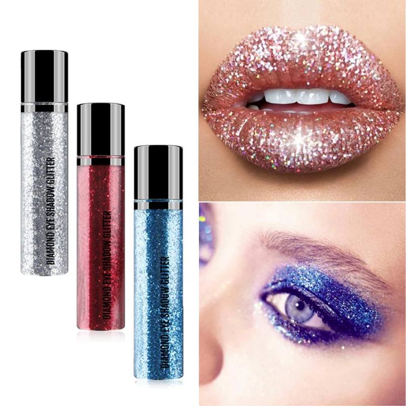 Тени для век Золотая блестящая пудра одноцветная тени рассыпчатые мигающий