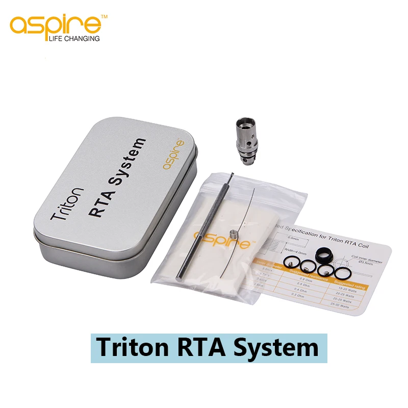 Оригинальный Aspire Triton RTA полный комплект для DIY катушки Trion Tank |