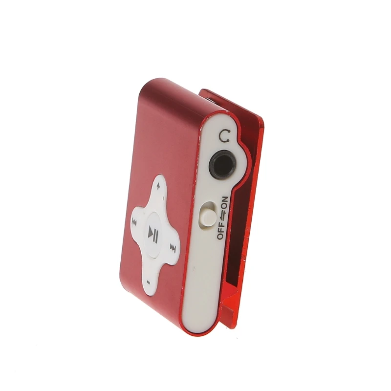 OOTDTY MP3 Mini Clip Metal Music Media Player Support Micro SD Card + USB Cable Earphone | Электроника