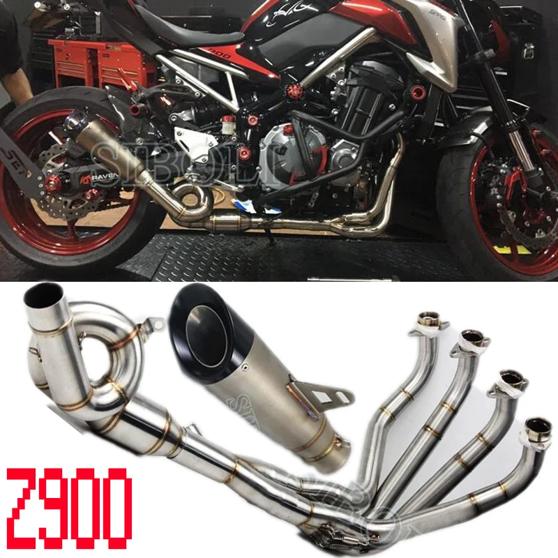 

Выхлопная труба для Kawasaki Z900, выхлопная труба для мотоцикла без застежки, глушитель с выхлопным глушителем AK209