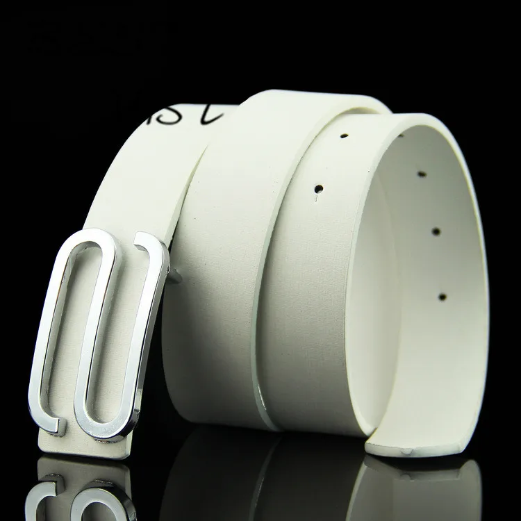 New Designer Men's High Quality Letters Belt Buckle S-type Smooth Fashion Plate Korean Explosion Models | Аксессуары для