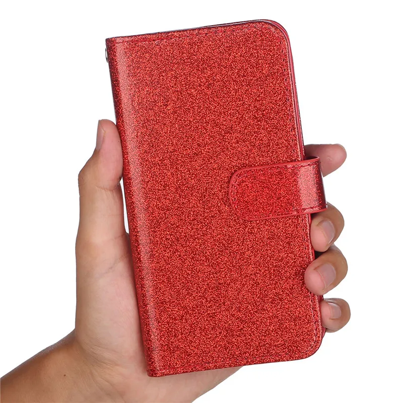 Стильный Красный Ударопрочный флип-кейс из искусственной кожи Роскошный