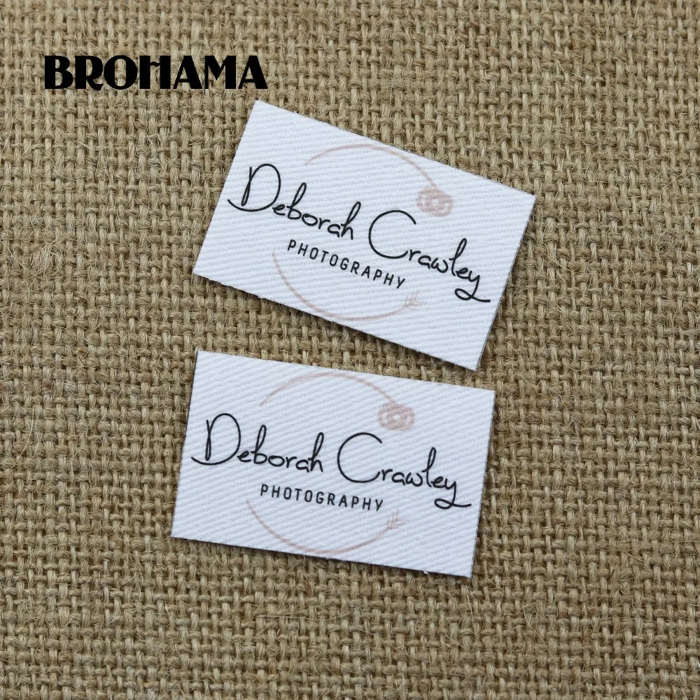 60 шт. этикетки с логотипом на заказ имя утюг этикетке бирки для одежды