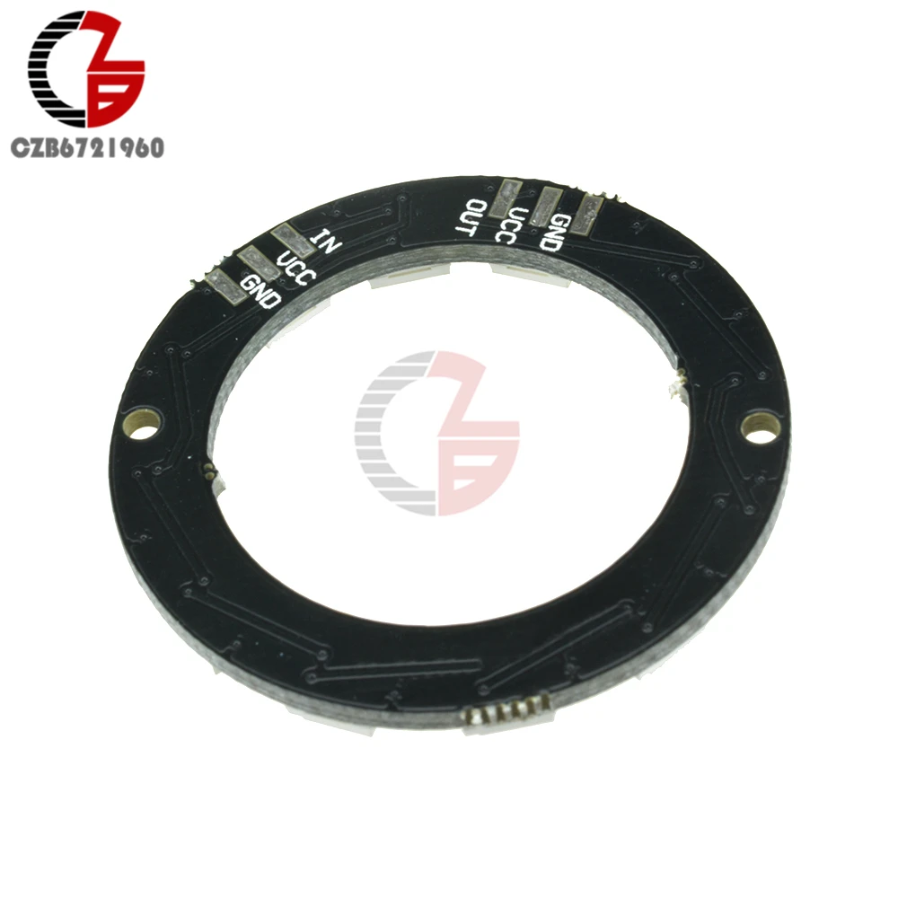 Светодиодный RGB Ring 12 бит WS2812 5050 светодиодный + интегрированный модуль драйвера