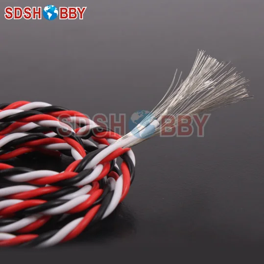 DIY Futaba/JR цвет 22 # 22AWG Servo удлинитель/витой провод 100 м/объем без разъема|servo extension