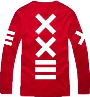 2014 Direct Selling Promotion Full Clothing Brand Shipping Solid Color Cotton Long Sleeve T Shirts for Lovers Dress 39 | Мужская одежда