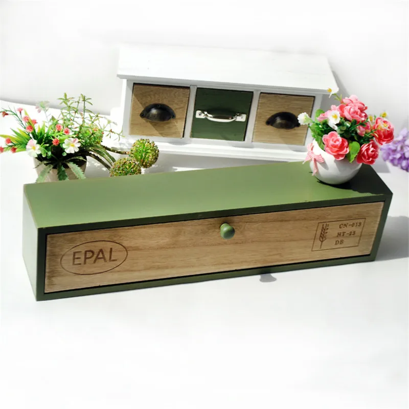 Зеленая папка ZAKAKA деревянные декоративные садовые ящики для хранения ящик
