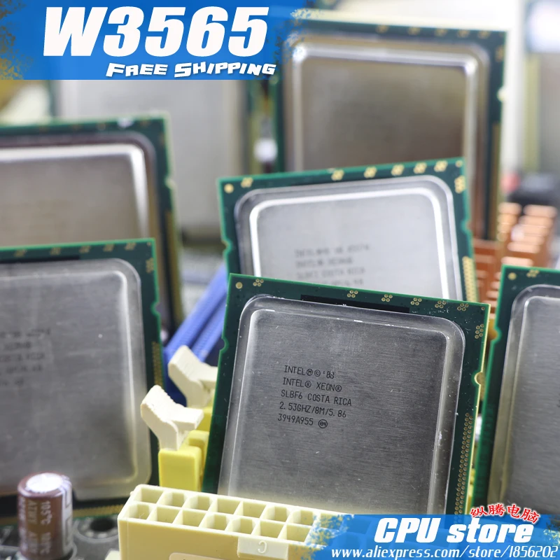 Процессор Intel Xeon W3565 3 2 ГГц LGA1366 8 Мб кэш памяти L3 четырехъядерный серверный ЦПУ