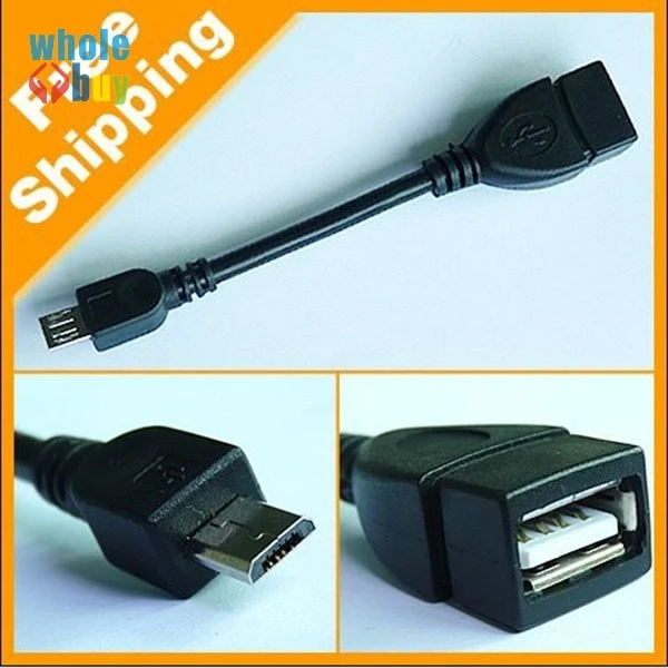 Микро USB хост кабель OTG 11 см 5pin мини usb для планшетных ПК мобильный телефон mp4 mp5