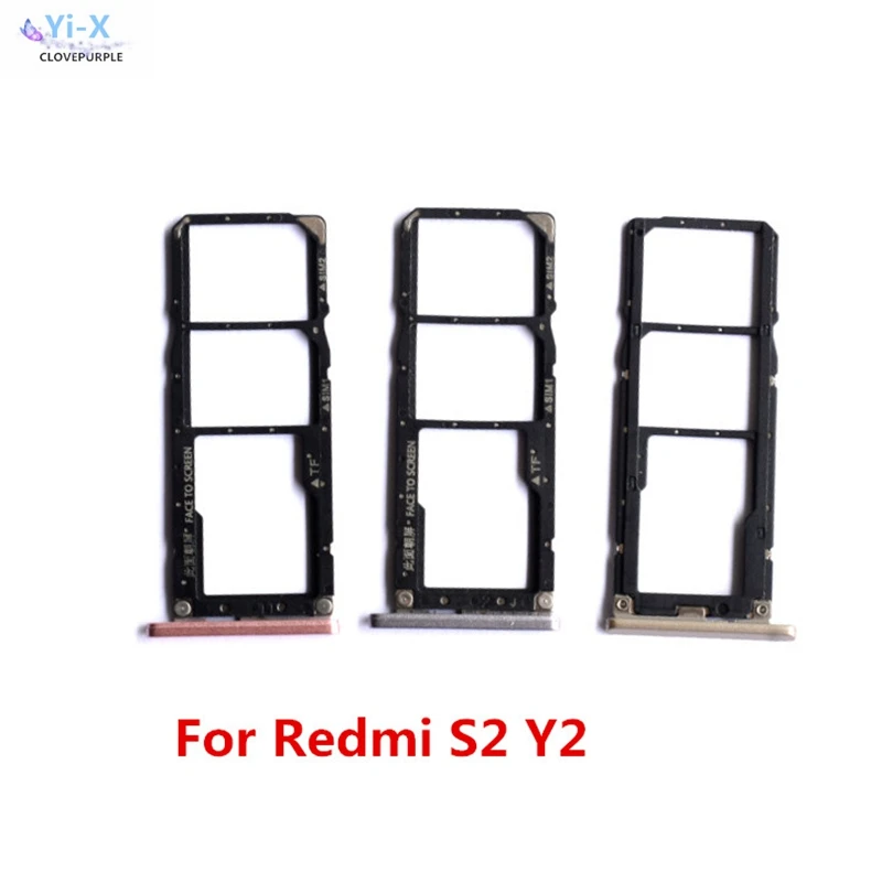 Задняя крышка аккумулятора корпус для Xiaomi Redmi S2 Y2 держатель Sim-карты лоток с