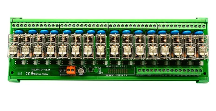 

1PCS DC12V 16-channel PLC amplifier board OMRON Relay module TNKGZR-1E-K1624 Compatible with NPN and PNP