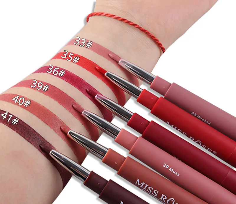 New Sexy Double-end Lip Makeup Lipstick Waterproof Lip Stick 20 Colors Sexy Red Pigments Makeup Matte Lipsticks Beauty Lips