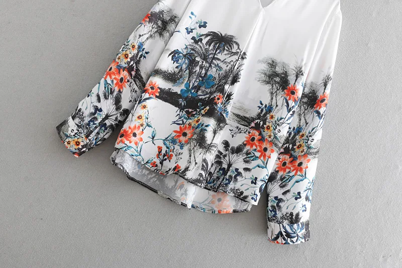 Летний топ 2019 повседневное печати для женщин S Топы корректирующие и блузки