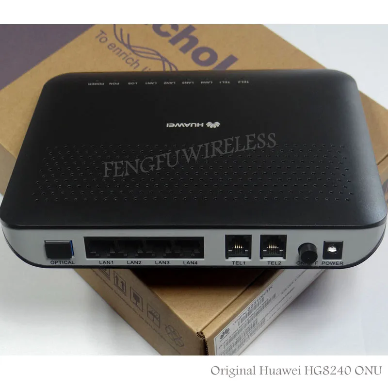 Оригинальный Хуа Вэй HG8240 Gpon Onu 4FE 4 локальных сетей WI FI для волоконно оптический