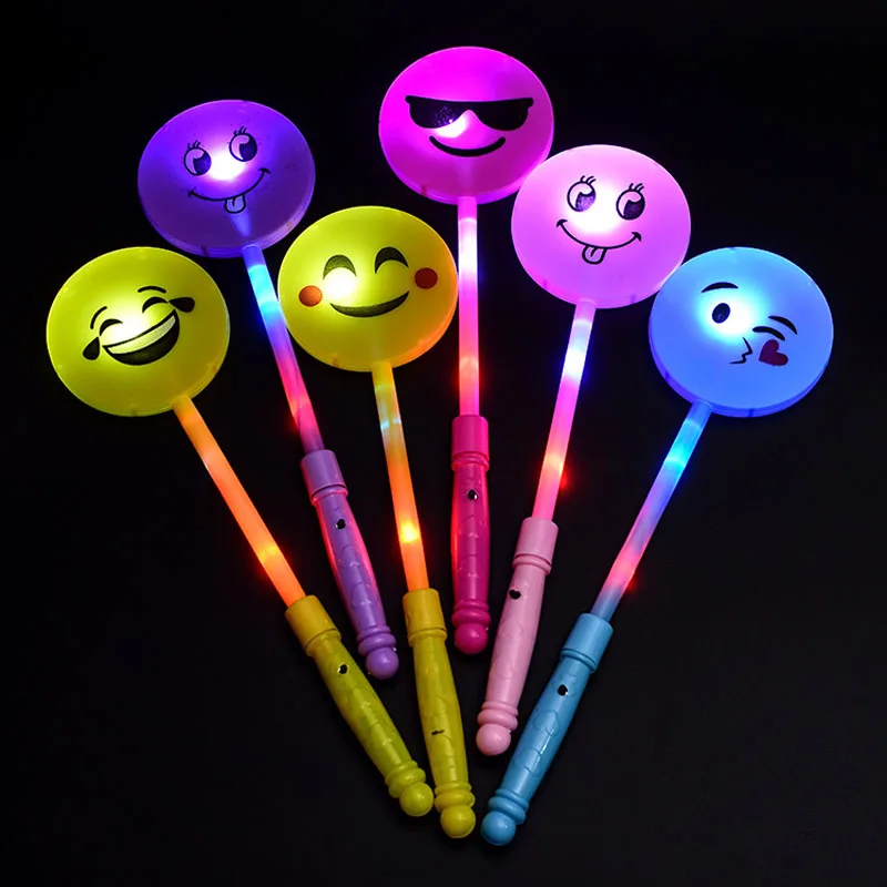 300 stks светодиодный Kleurrijke концерт вечерние клуб Cheer Glimlach Gezicht Emotie Glowsticks светящиеся
