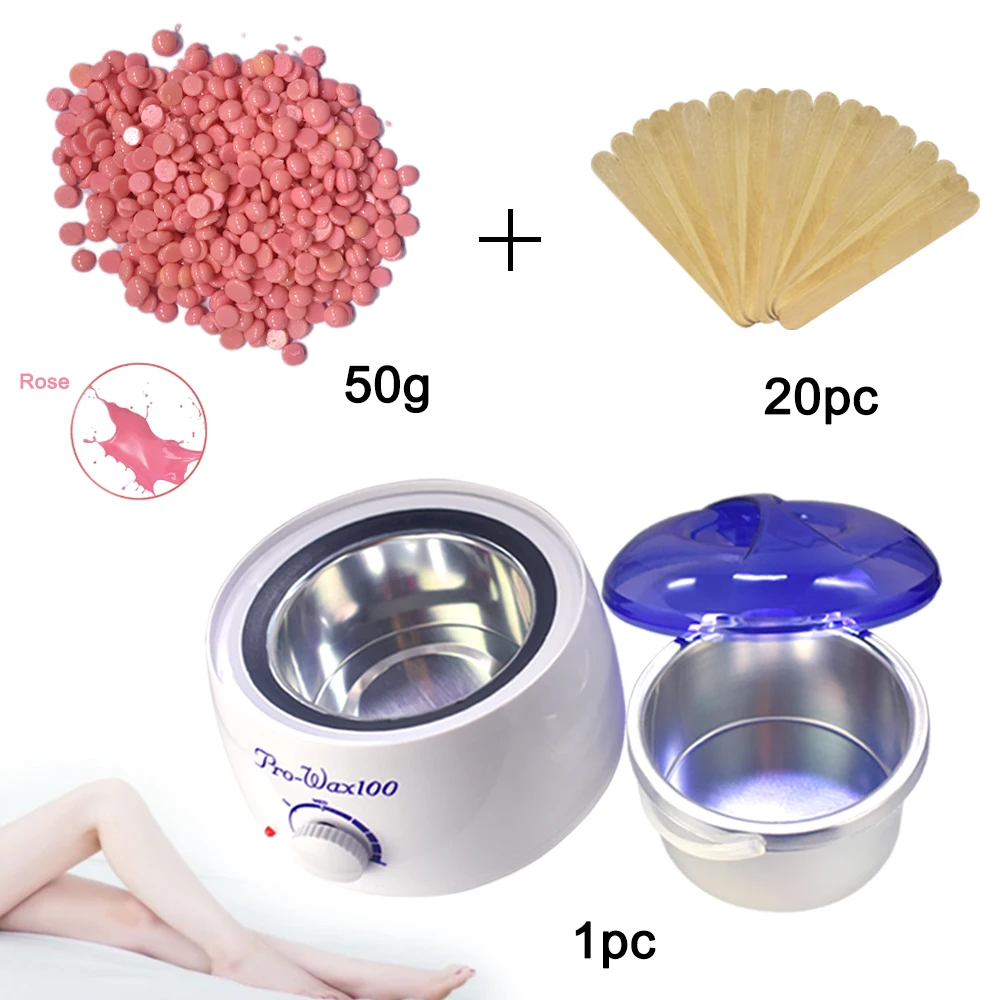 Europe/US plug wax beans hair removal heater waxing bean wiper pan tool | Красота и здоровье