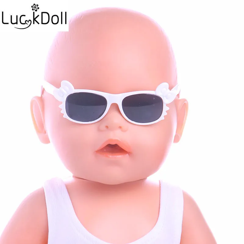 Солнцезащитные очки LUCKDOLL в форме бабочки подходят для кукол 43 см лучший подарок