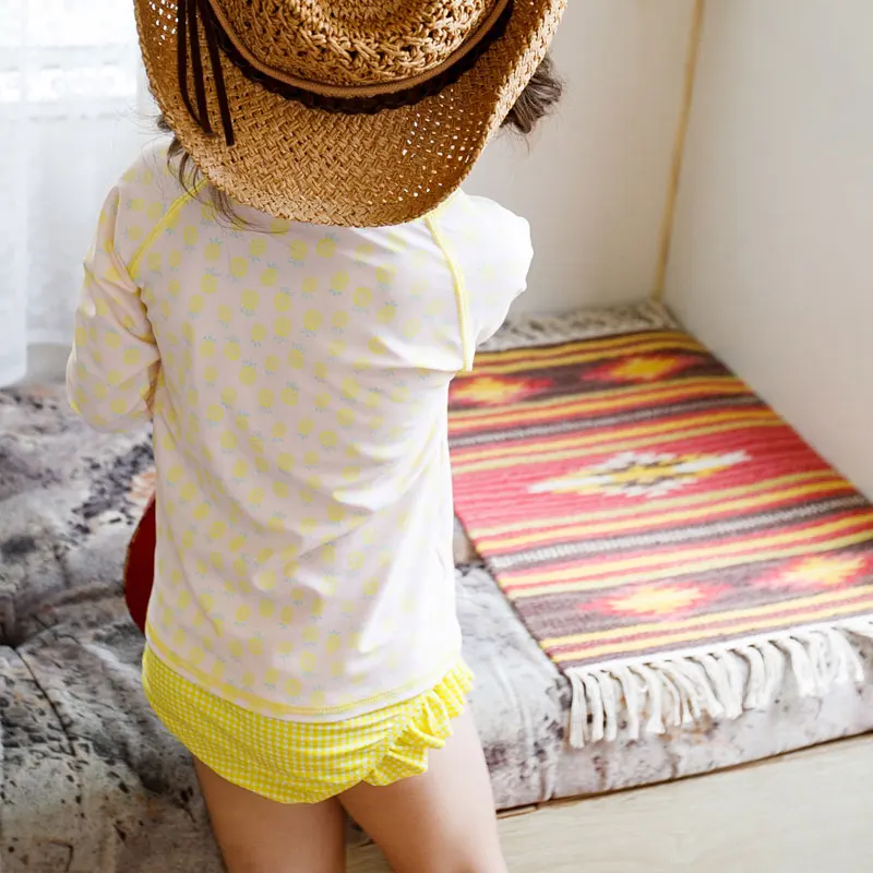 Vivo biniya новый детский комплект из двух предметов для девочек купальный костюм с