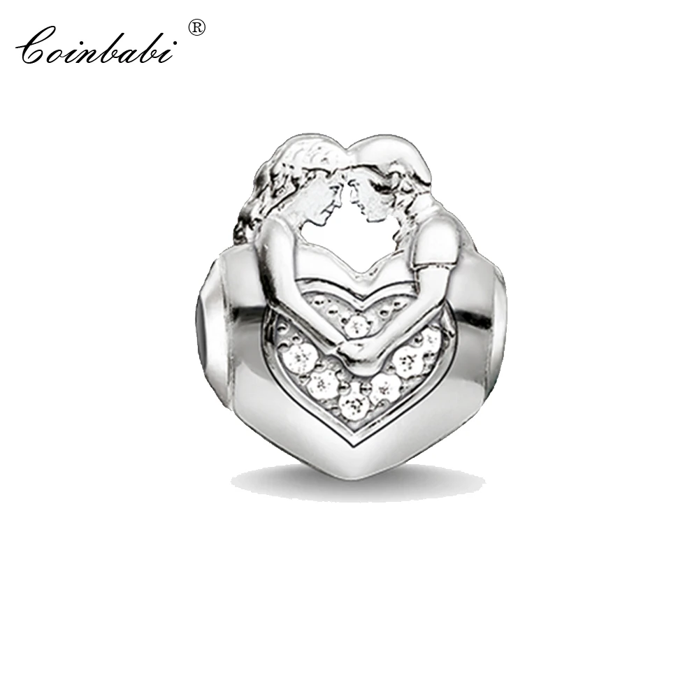 

Bead Charm Sweethearts, Europe Silver Crimp Jewelry Findings Component For Women Men Lover Gift Fit Karma Bracelet Necklace