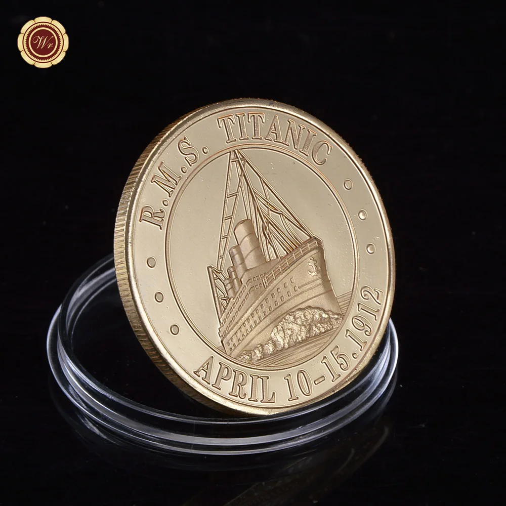 Металлический Золотой плакированный Королевский почтовый пароход Титаник