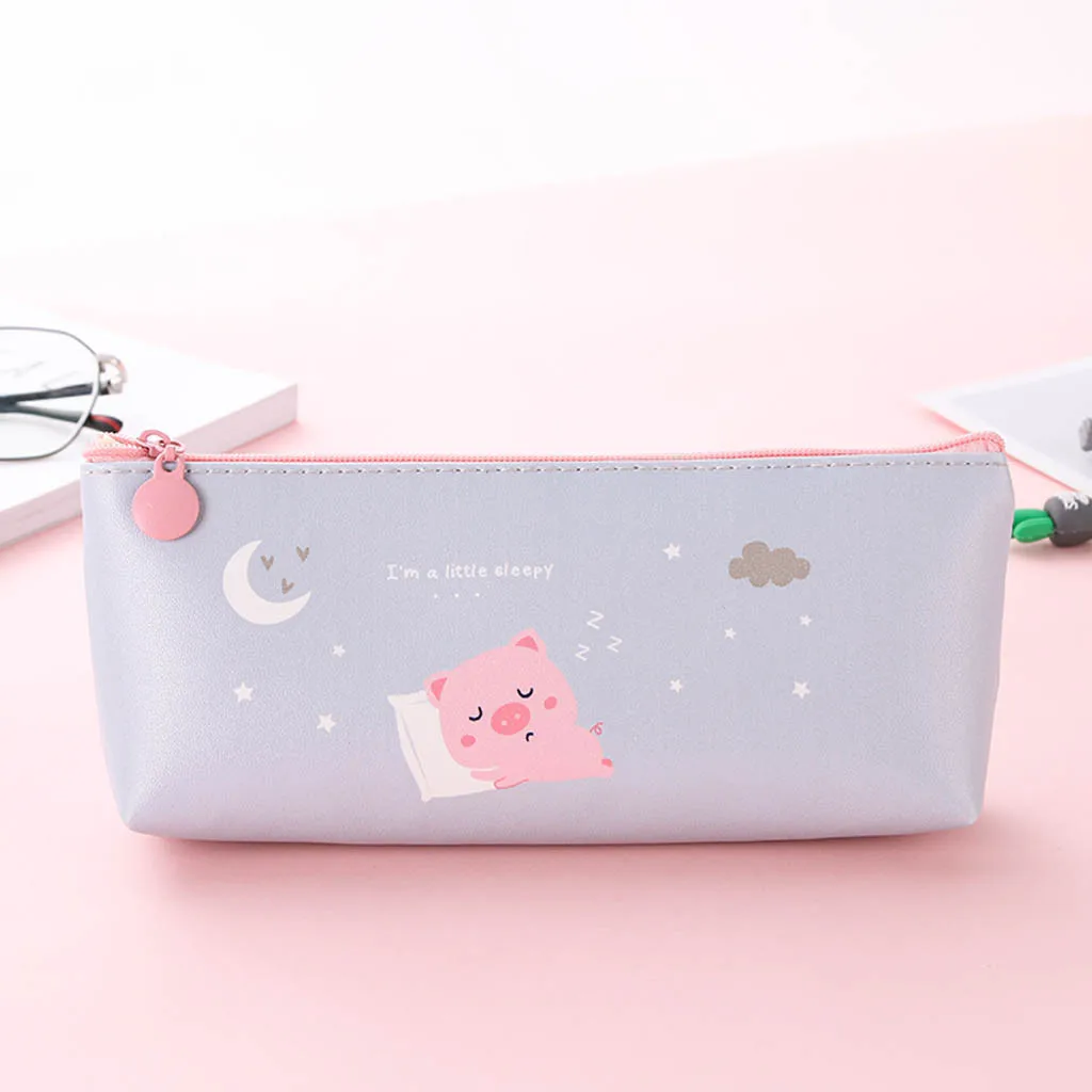 Милый мультфильм животных пеналы Kawaii Холст Школьные принадлежности стационарный чехол для карандашей коробка для школьницы Kalem Kutusu