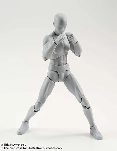 SH. Figuarts 15 см эскиз тела Кун/тело Чан DX набор подвижный мужской \ Женский ПВХ фигурка Коллекционная модель игрушки модель сплошной черный