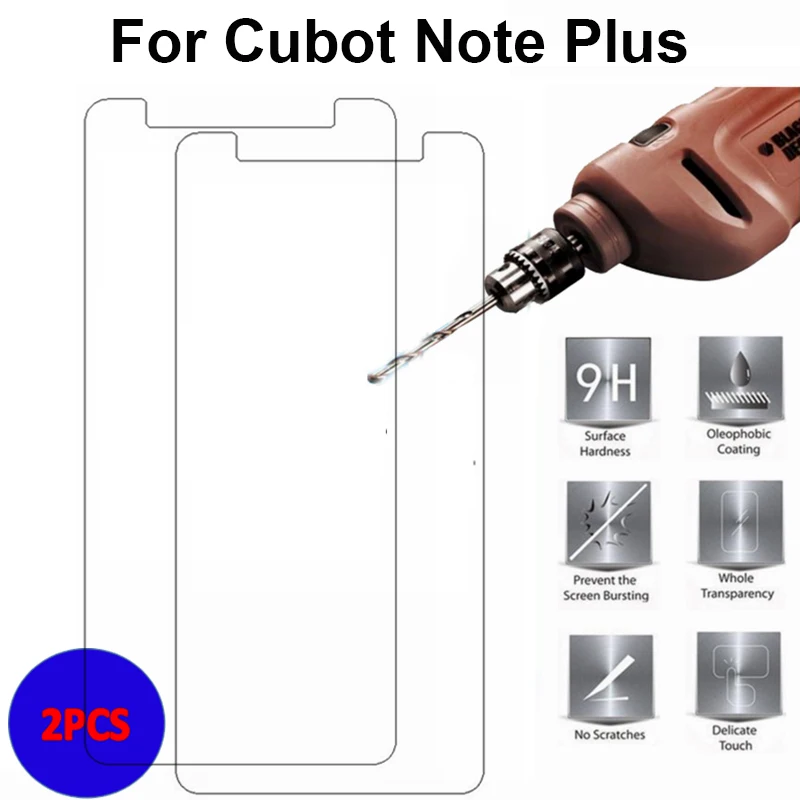 2 шт. Cubot Note Plus закаленное стекло 9H 2.5D ультра тонкое Закаленное Защитная пленка для