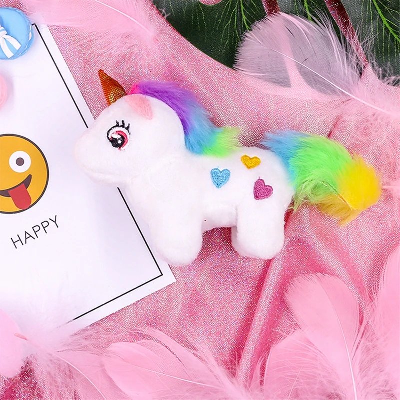 Милые Мультяшные животные единорог плюшевые игрушки Kawaii сумка Подвеска на