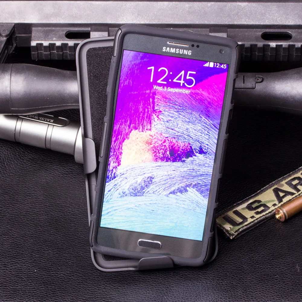 Защитный чехол для Samsung Galaxy S7 Edge S6 S4 Active Note 4 5 G530 iPhone 6 S Plus 5S 5C с зажимом ремня |