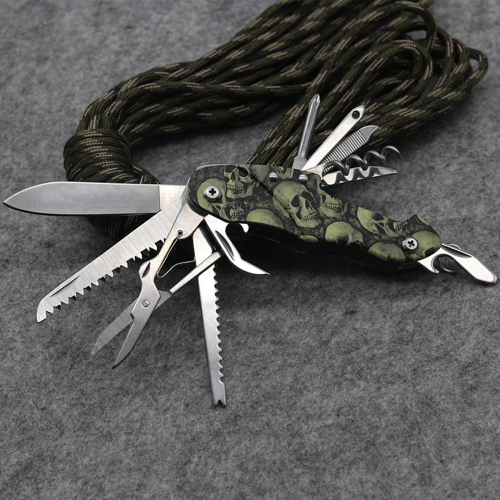 Новый качественный многофункциональный карманный складной нож из нержавеющей