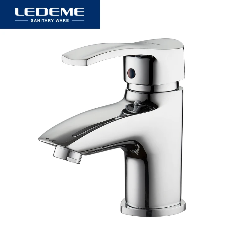 LEDEME Смеситель для умывальника латунь Цвет: хром L1064|basin faucet|waterfall faucetbathroom faucet |