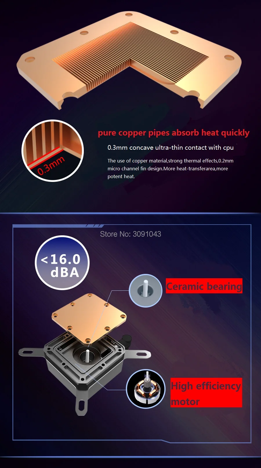 Pccooler водяное охлаждение cpu жидкостный кулер для AMD Intel 775 1150 1151 1155 1156 cpu Радиатор 120 мм RGB 4pin cpu вентилятор ПК тихий