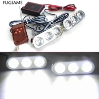 32 6led strobe flash lightdaytime running light bumper lamp with wireless remote control for all car truck taxi 2pcslot